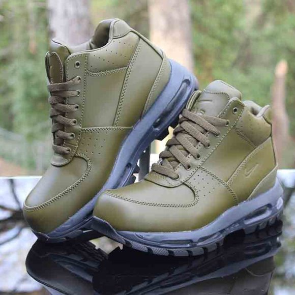 Nike Air Max Goadome Size 7Y Olive Green Canvas - Picture 4 of 15